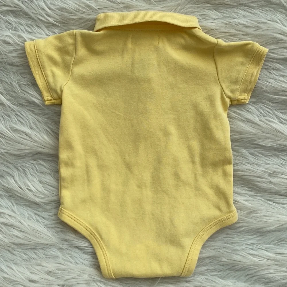 Ralph Lauren | Butter Yellow Cotton Polo Bodysuit